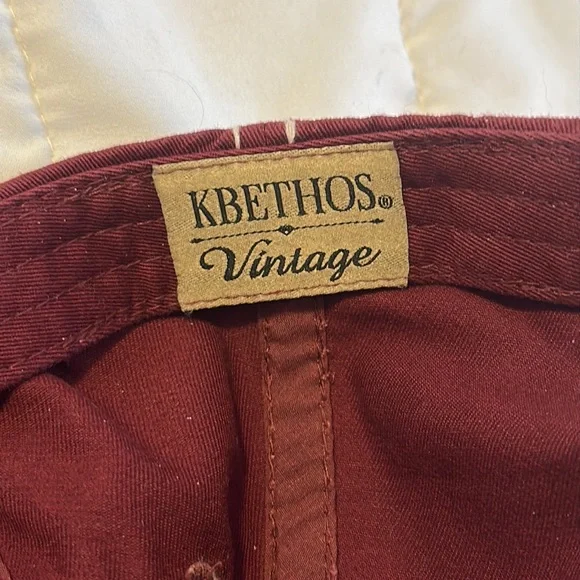 WOMENS BALL CAP. Burgundy - Picture 4 of 4